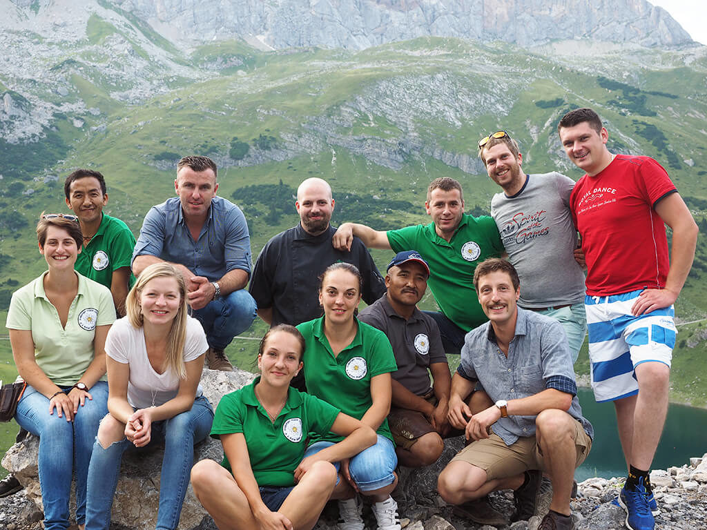 Das Team der Freiburger Hütte